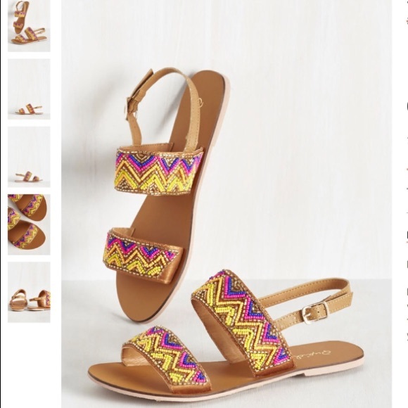Qupid Shoes - Qupid Beaded Sandals